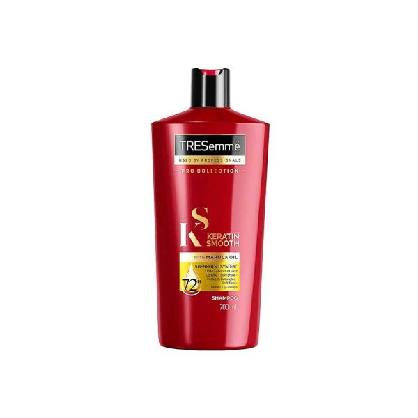 شامپو کراتینه ترزمه قرمز مدل Keratin Smooth حجم 700 میل