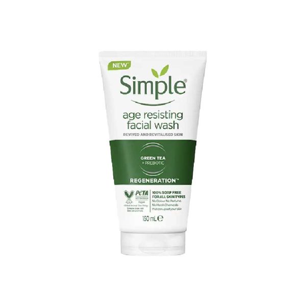 ژل شستشوی ضد پیری سیمپل Simple مدل Age Resisting حجم 150 میل
