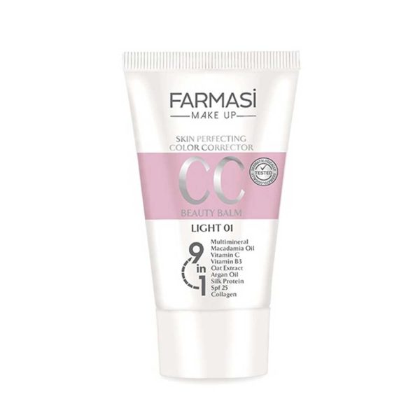 سی سی کرم فارماسی با SPF25 شماره 01 رنگ روشن 50 میلی لیتر